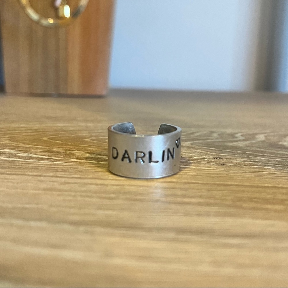 Western silver wrap ring